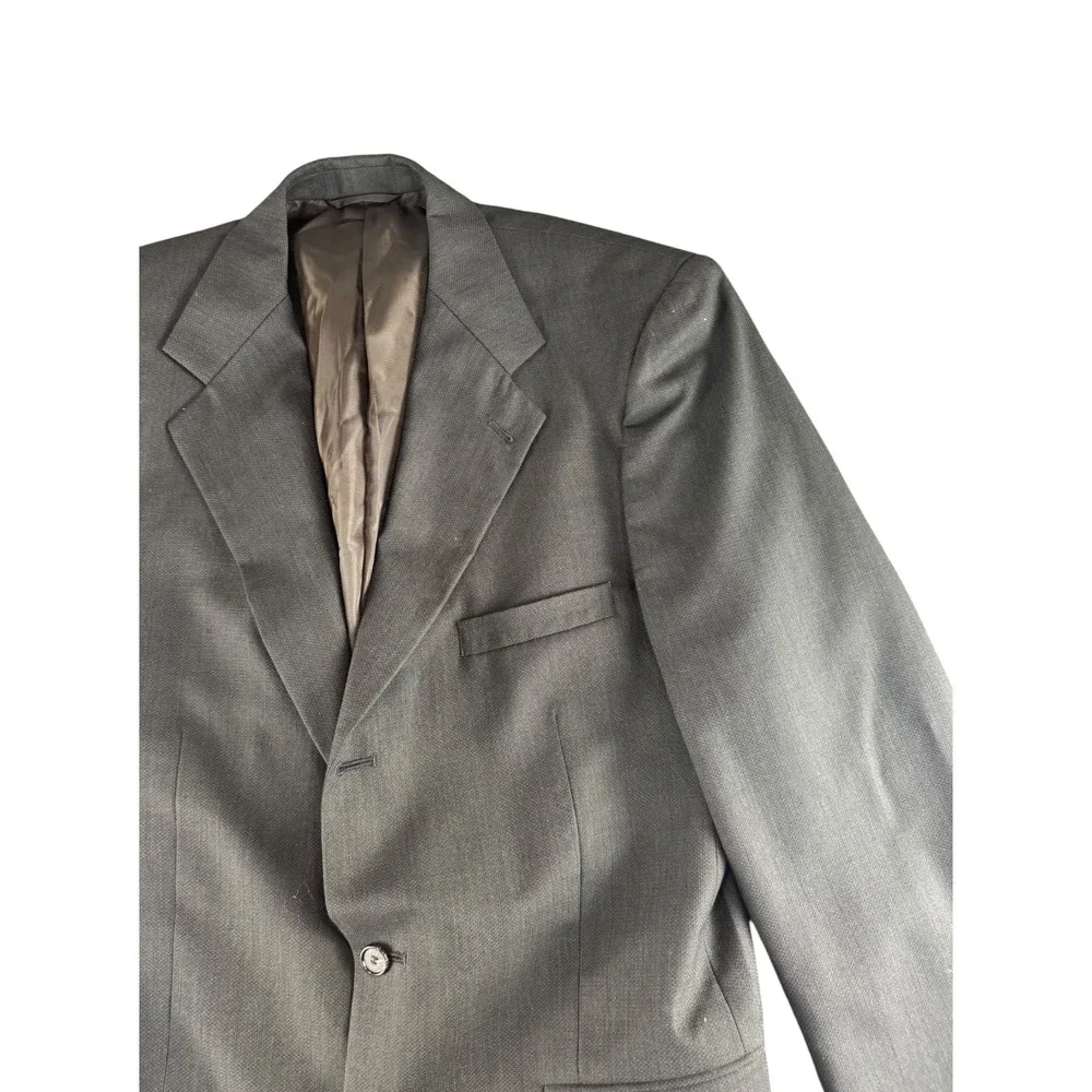 Gordon Thomas Collectibles‎ Mens Charcoal Grey 2 Button Blazer Sport Coat 43L